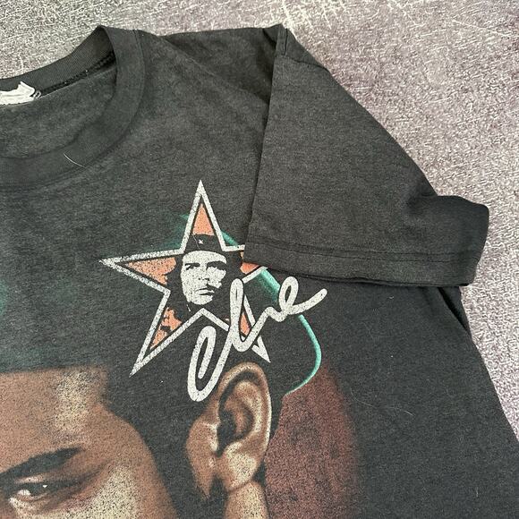 Men's Vintage 90's Che Guevara Black Mega Print Revolution T Shirt Tee Sz M Y2K - Picture 2 of 5